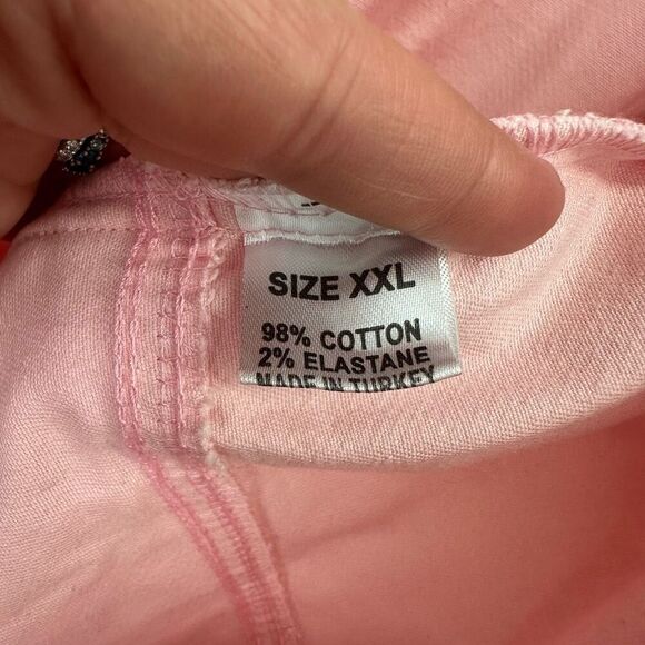 Run and Fly Women’s Pastel Pink Cotton Twill Zip Up Boiler Long Sleeve Jumpsuit - Picture 6 of 11